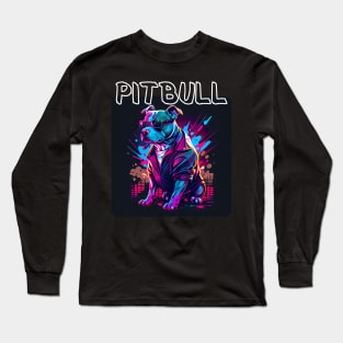 Graffiti Style - Cool Pitbull 5 Long Sleeve T-Shirt